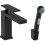 Bateria umywalkowa 110 z korkiem Tecturis E czarny mat Hansgrohe (73210670)