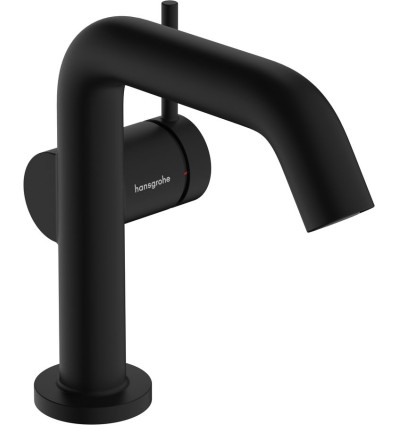Bateria umywalkowa z kompletem odpływowym z cięgłem czarny mat Tecturis S Hansgrohe (73323670)