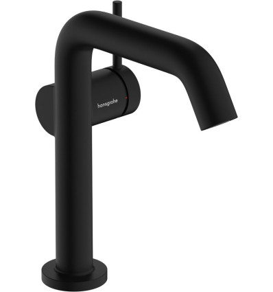 Bateria umywalkowa z kompletem odpływowym czarny mat Tecturis S Hansgrohe (73340670)