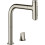 Bateria kuchenna z wyciąganą wylewką Stal Metris Select M71 Hansgrohe (73818800)