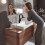 Bateria umywalkowa z obrotową wylewką i kompletem odpływowym z cięgłem Czarny mat Vivenis Hansgrohe (75030670)