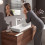 Bateria umywalkowa z kompletem odpływowym z cięgłem biały mat Vivenis Hansgrohe (75040700)
