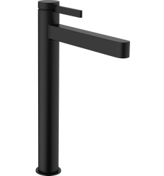 Bateria umywalkowa z kompletem odpływowym czarny mat Finoris Hansgrohe (76070670)