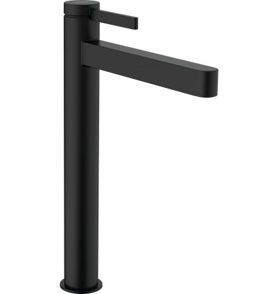 Bateria umywalkowa z kompletem odpływowym czarny mat Finoris Hansgrohe (76070670)