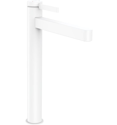 Bateria umywalkowa do umywalek nablatowych z kompletem odpływowym biały mat Finoris Hansgrohe (76070700)