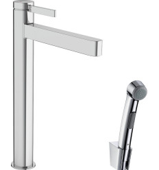 Bateria umywalkowa z główką Bidette i wężem chrom Finoris Hansgrohe (76220000)