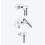 Zestaw prysznicowo-wannowy Pi miedziany szczotkowany Excellent (AREX.1240CB+AREX.1241CB+AREX.SH.023CB+AREX.3140CB+AREX.3025CB)