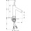 Jednouchwytowa bateria umywalkowa 90 z uchwytem Pin i niezamykanym kompletem odpływowym Złoty AXOR Starck Axor (10117250)