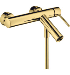 Jednouchwytowa bateria wannowa z uchwytem Pin, natynkowa Złoty Optyczny Polerowany AXOR Starck Axor (10411990)