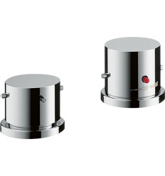 2-otworowa bateria termostatyczna na brzeg wanny z uchwytami Zero Chrom AXOR Starck Axor (10480000)