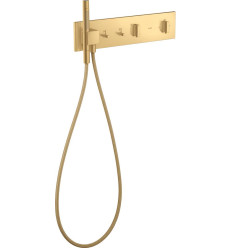 Moduł termostatyczny 470/110 do 2 odbiorników, podtynkowy Złoty Optyczny Szczotkowany AXOR ShowerComposition Axor (12571250)