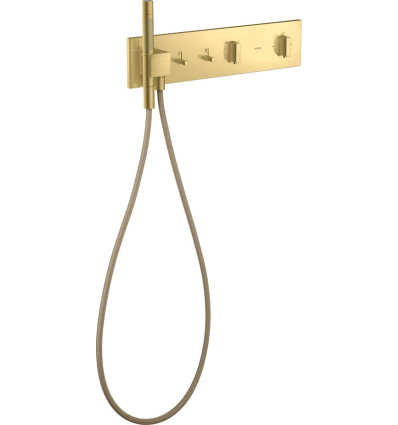 Moduł termostatyczny 470/110 do 2 odbiorników, podtynkowy Mosiądz Szczotkowany AXOR ShowerComposition Axor (12571950)
