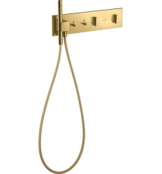 Moduł termostatyczny 470/110 do 2 odbiorników, podtynkowy Złoty Optyczny Polerowany AXOR ShowerComposition Axor (12571990)