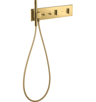 Moduł termostatyczny 470/110 do 2 odbiorników, podtynkowy Złoty Optyczny Polerowany AXOR ShowerComposition Axor (12571990)