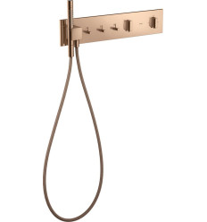 Moduł termostatyczny 540/110 do 3 odbiorników, podtynkowy Czerwony Złoty Polerowany AXOR ShowerComposition Axor (12572300)