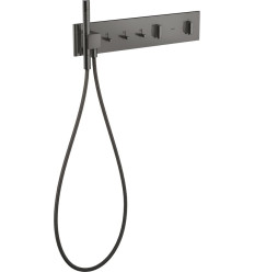 Moduł termostatyczny 540/110 do 3 odbiorników, podtynkowy Czarny Chrom Polerowany AXOR ShowerComposition Axor (12572330)