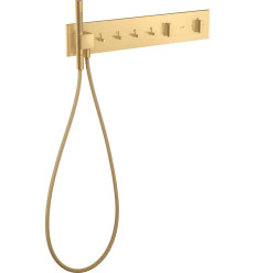 Moduł termostatyczny 610/110 do 4 odbiorników, podtynkowy Złoty Optyczny Szczotkowany AXOR ShowerComposition Axor (12573250)