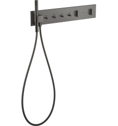 Moduł termostatyczny 610/110 do 4 odbiorników, podtynkowy Czarny Chrom Polerowany AXOR ShowerComposition Axor (12573330)