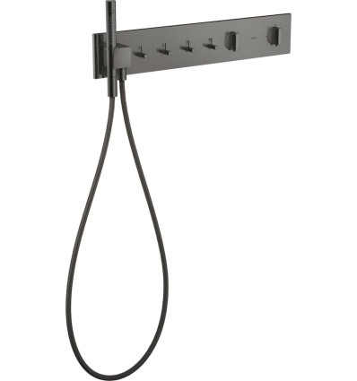 Moduł termostatyczny 610/110 do 4 odbiorników, podtynkowy Czarny Chrom Polerowany AXOR ShowerComposition Axor (12573330)