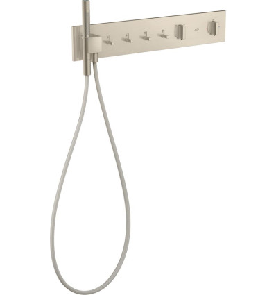 Moduł termostatyczny 610/110 do 4 odbiorników, podtynkowy Nikiel Szczotkowany AXOR ShowerComposition Axor (12573820)