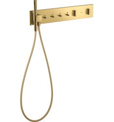 Moduł termostatyczny 610/110 do 4 odbiorników, podtynkowy Złoty Optyczny Polerowany AXOR ShowerComposition Axor (12573990)
