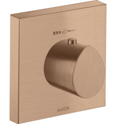 Bateria termostatyczna HighFlow 120/120, podtynkowa Czerwony Złoty Szczotkowany AXOR Starck Organic Axor (12712310)