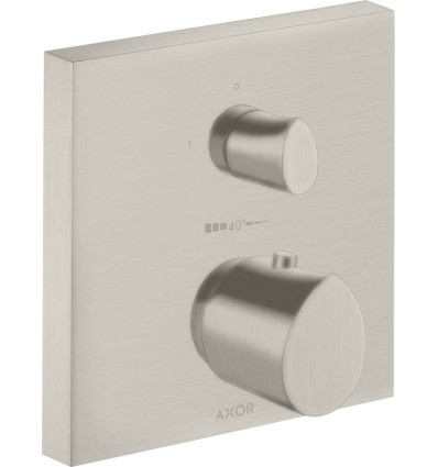 Bateria termostatyczna z zaworem odcinającym do 1 odbiornika, podtynkowa Stal Szlachetna AXOR Starck Organic Axor (12715800)