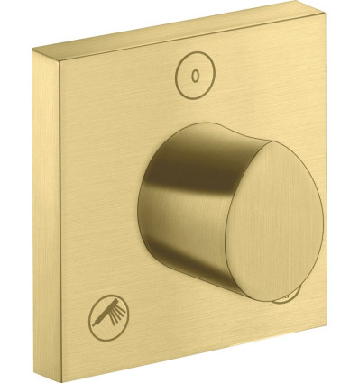 Zawór odcinająco-przełączający Trio/Quattro 120/120, podtynkowy Mosiądz Szczotkowany AXOR Starck Organic Axor (12731950)