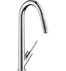 Jednouchwytowa bateria kuchenna 270 z wyciąganą wylewką EcoSmart Chrom AXOR Starck Axor (12800000)