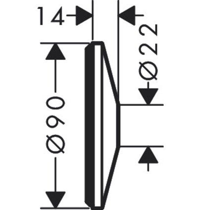 Rozeta Ø 90 mm Biały Matowy AXOR One Axor (13611700)