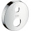 AXOR Element przedłużający 2-otworowy, okrągły, termostat 2 odbiorniki Chrom Axor (14963000)