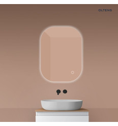 Lustro 60x80 cm prostokątne z oświetleniem od tyłu z matą grzewczą Nordlis Oltens (64126000)