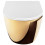 Misa wc wisząca z deską Carlo Mini Tornado NF Gold White Rea (REA-C6808)