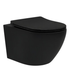Misa wc wisząca z deską Carlo Mini Tornado NF Black Matt Rea (REA-C3000)