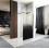 Ścianka prysznicowa 110x195 Aero Ombre Black/Black Rea (REA-K2461)