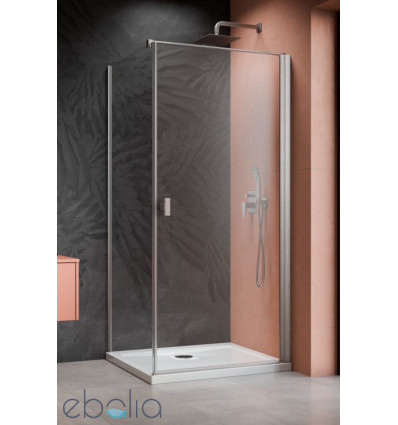 Kabina prysznicowa 80x70 Nes Brushed Nickel KDJ I Radaway (10022080-91-01R + 10039070-01-01)
