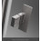 Kabina prysznicowa 80x70 Nes Brushed Nickel KDJ I Radaway (10022080-91-01R + 10039070-01-01)