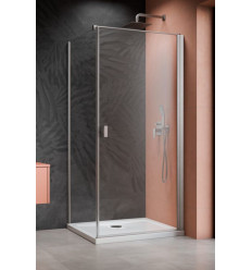 Kabina prysznicowa 90x70 Nes Brushed Nickel KDJ I Radaway (10022090-91-01R + 10039070-01-01)