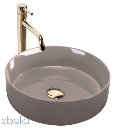 Umywalka nablatowa Sami Beige Shiny Rea (REA-U6382)