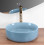 Umywalka nablatowa Sami L. Blue Shiny Rea (REA-U6619)