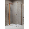 Kabina prysznicowa 80x70 Nes Brushed Copper KDJ II Radaway (10032080-93-01L + 10039070-01-01)