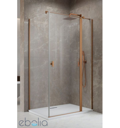 Kabina prysznicowa 100x70 Nes Brushed Copper KDJ II Radaway (10032100-93-01R + 10039070-01-01)