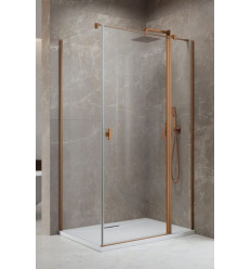 Kabina prysznicowa 120x70 Nes Brushed Copper KDJ II Radaway (10032120-93-01R + 10039070-01-01)