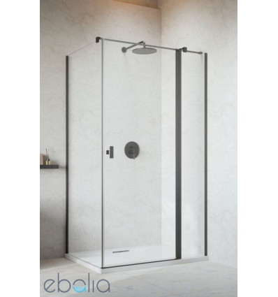Kabina prysznicowa 100x70 Nes Brushed GunMetal KDJ II Radaway (10032100-92-01R + 10039070-01-01)
