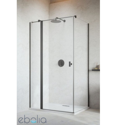 Kabina prysznicowa 80x70 Nes Brushed GunMetal KDJ II Radaway (10032080-92-01L + 10039070-01-01)