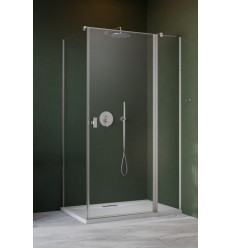Kabina prysznicowa 100x70 Nes Brushed Nickel KDJ II Radaway (10032100-91-01R + 10039070-01-01)