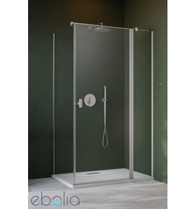Kabina prysznicowa 100x70 Nes Brushed Nickel KDJ II Radaway (10032100-91-01R + 10039070-01-01)
