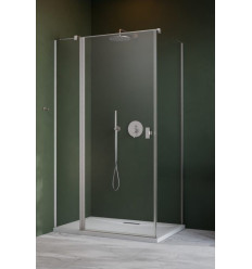 Kabina prysznicowa 80x70 Nes Brushed Nickel KDJ II Radaway (10032080-91-01L + 10039070-01-01)