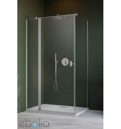 Kabina prysznicowa 80x70 Nes Brushed Nickel KDJ II Radaway (10032080-91-01L + 10039070-01-01)