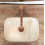 Umywalka nablatowa Belinda Mini Travertine Matt Rea (REA-U4700)